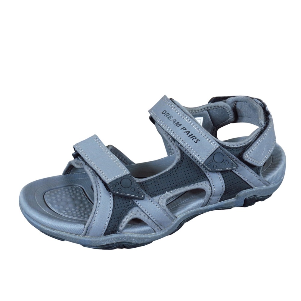 Dream Pairs SDSA228M Mens Sport Sandal Size 11 Outdoor Hiking Gray Synthetic